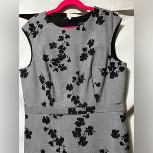 Ann Taylor Black Floral Dress